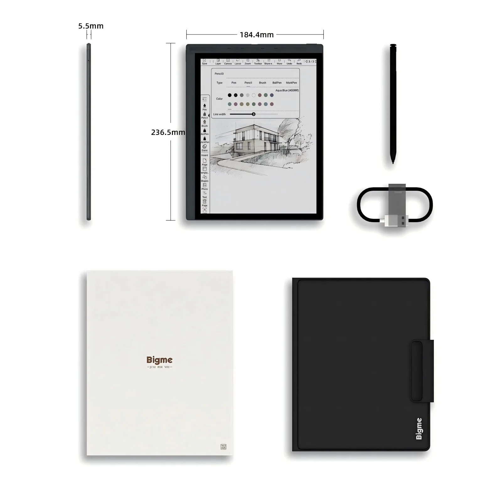 Bigme B1051C--Ultra-thin Color E ink Tablet with Android 14OS - Image 11