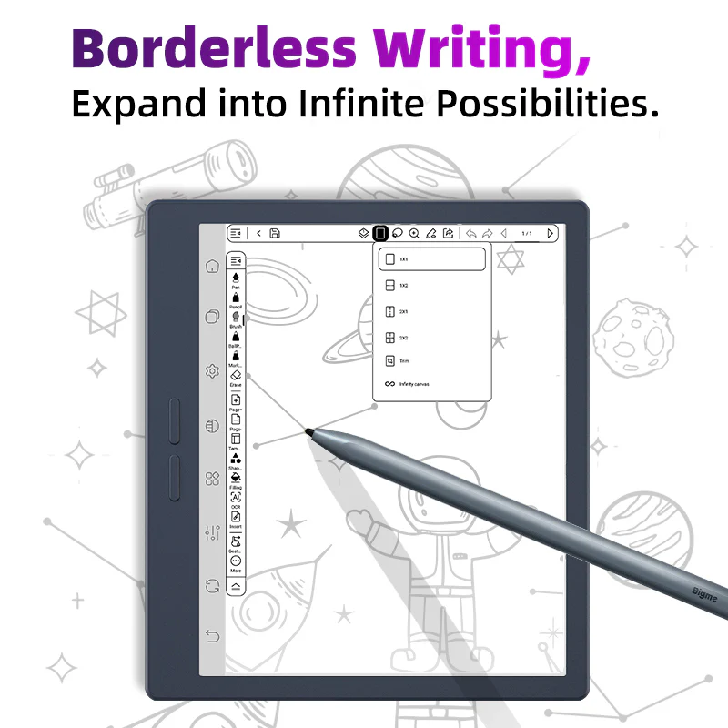 Bigme B7 PRO Black and White epaper reader eink tablet with stylus and case and 4G connection - Image 8