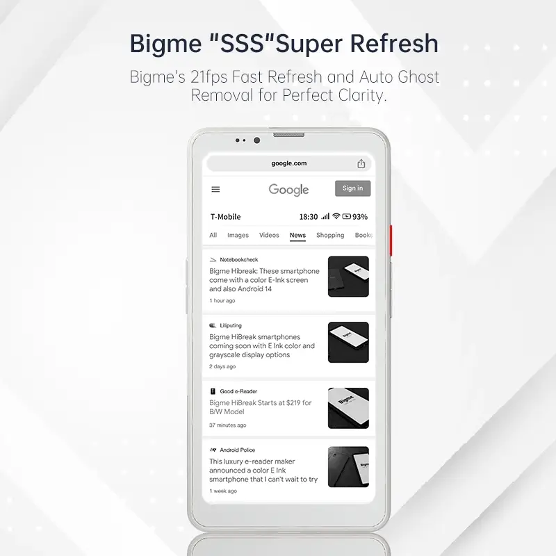 Bigme ePaper Smartphone Hibreak Pro with Android 14 OS-Black and White version - Image 4