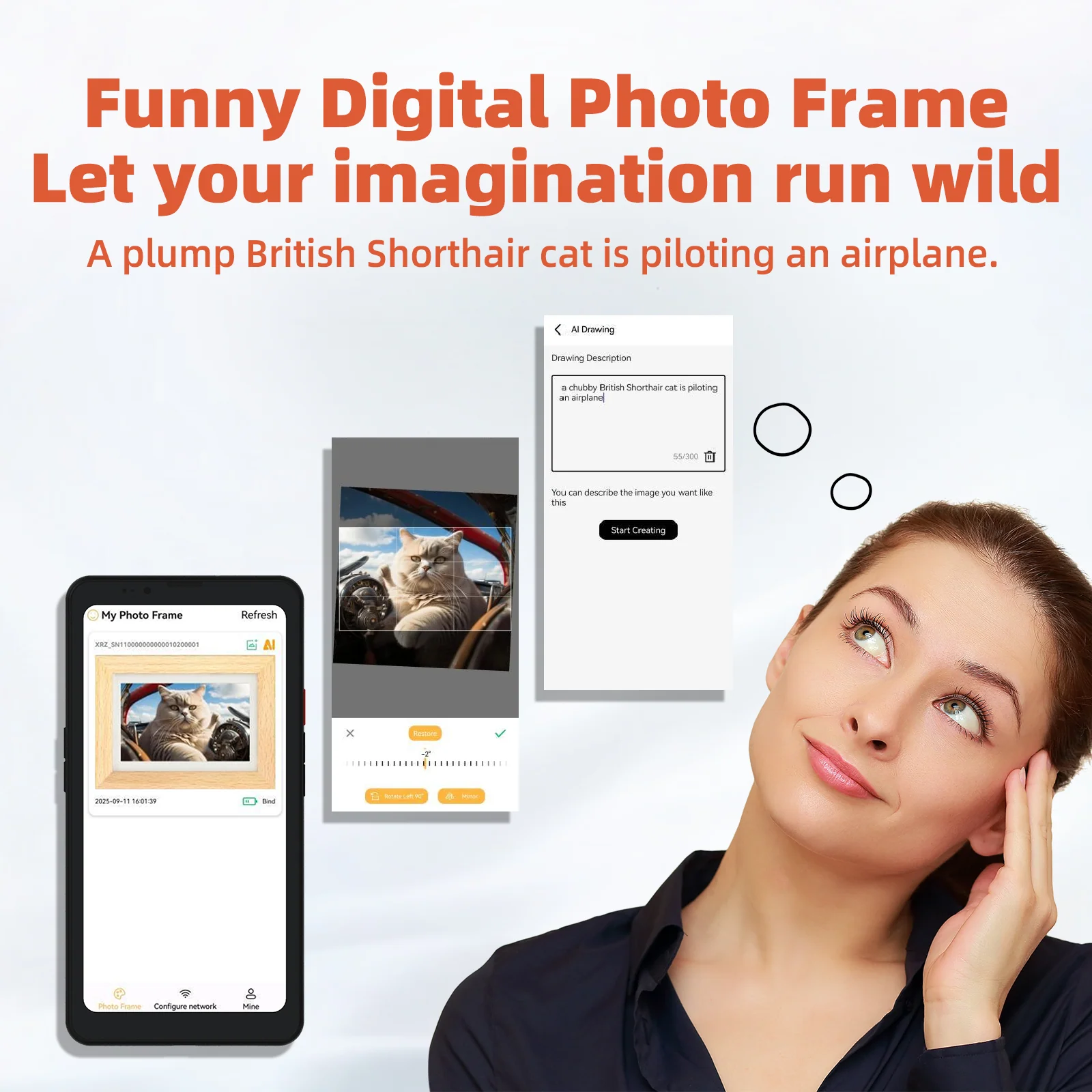 Bigme F7 7.3 Inch WiFi Digital Color E-ink Picture Frame - Image 25