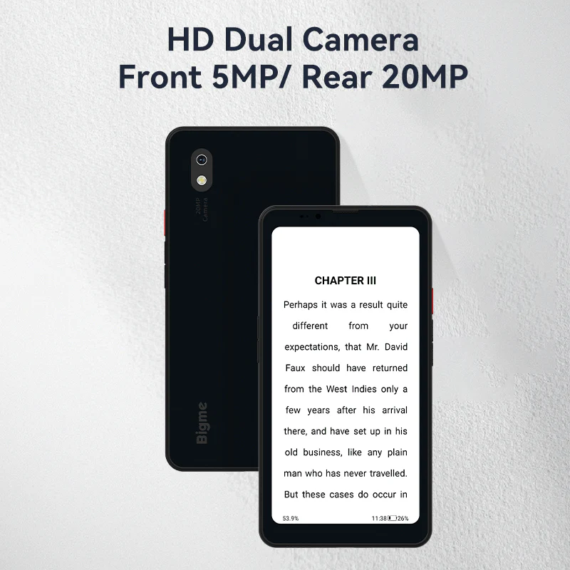 Bigme Hibreak Pro 4G/5G ePaper smartphone Black - Image 3