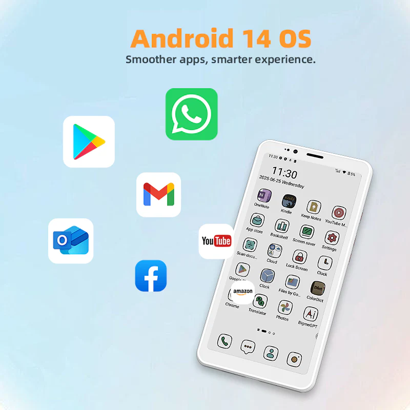 Bigme  4G color ePaper smartphone Hibreak S with Android 14 OS - Image 9