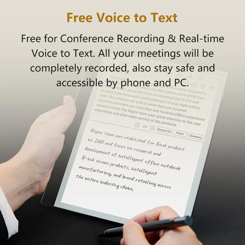 inkNoteS--10.3'' Black&White E reader - Image 13